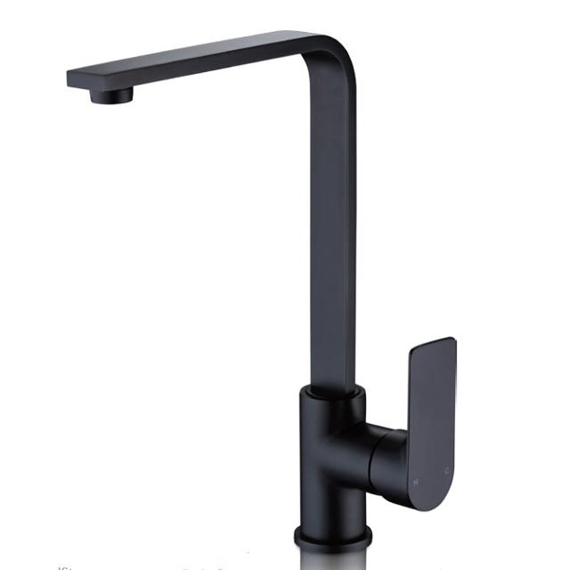 Tolo Square Black Laundry /Kitchen Mixer Tap
