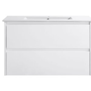 TOLO WHITE WALL HUNG 900MM VANITY